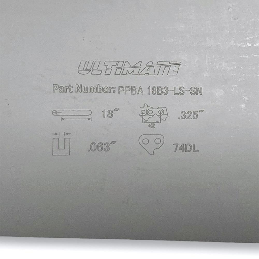 Barra guía de 18" de pieza probada para Stihl .325" .063" 74Dl 3003-008-6817