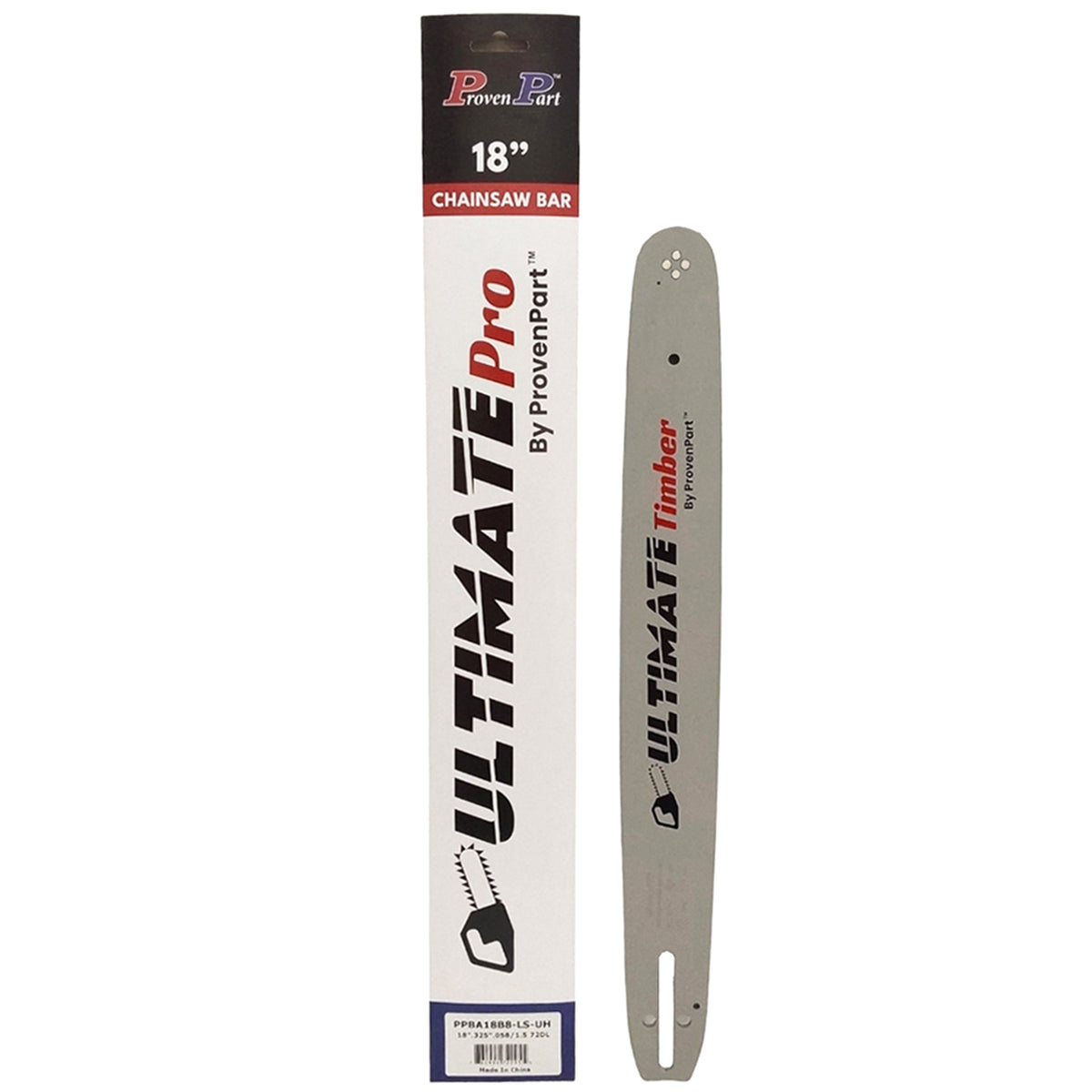 Proven Part 18-inch chainsaw bar with mounting holes