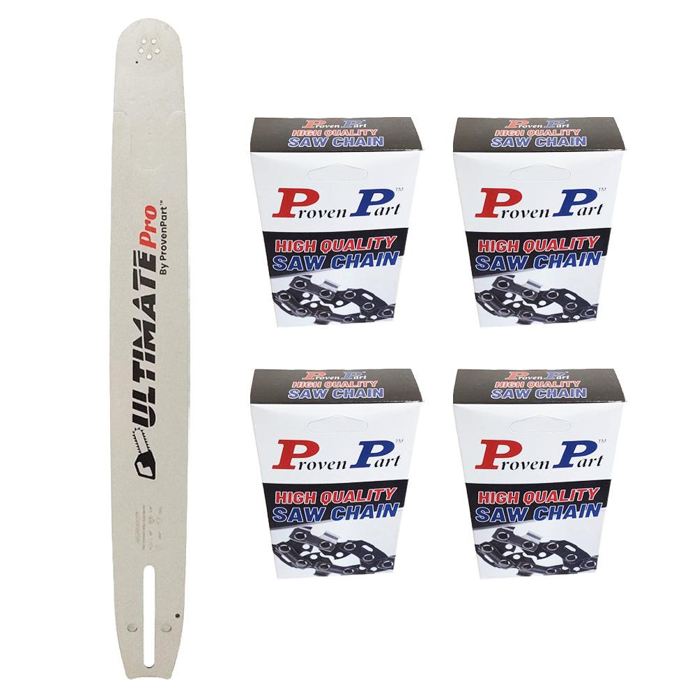 Barra guía de motosierra de 20 pulgadas, pieza probada, 3/8 pulgadas, 0,050 pulgadas, 72 Dl para Husqvarna 596687472 Rn Hv D009