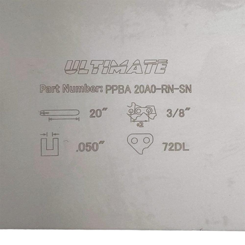 Barra de motosierra de 20 pulgadas, pieza probada, .050, .375, 72Dl, para Stihl Ms 280 290 3003 000 8822 Rn Sn D025