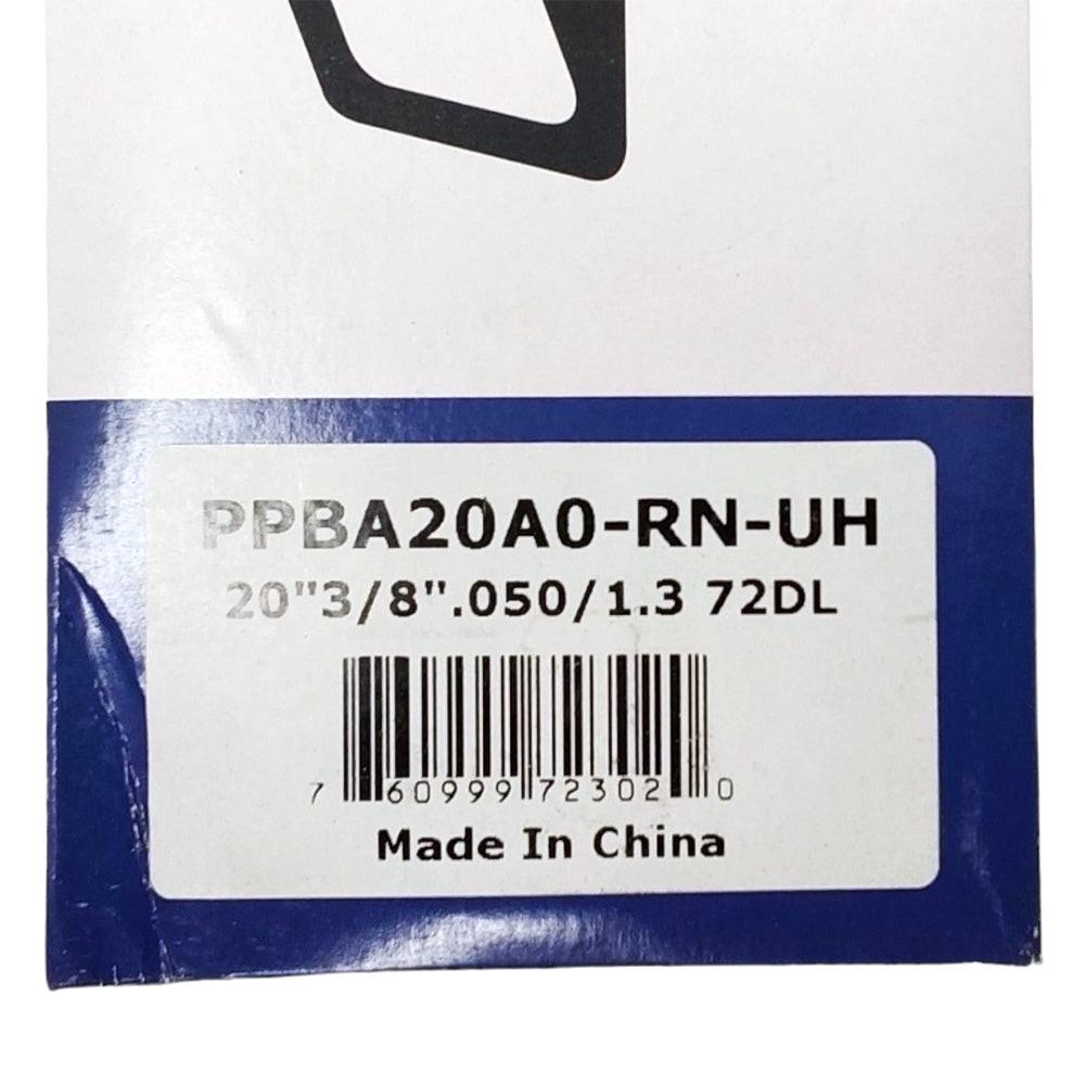 Barra guía de 20" de pieza probada, 3/8" 050" 72Dl, compatible con Husqvarna 359, 362Xp 200Rndk095 Rn Uh K095