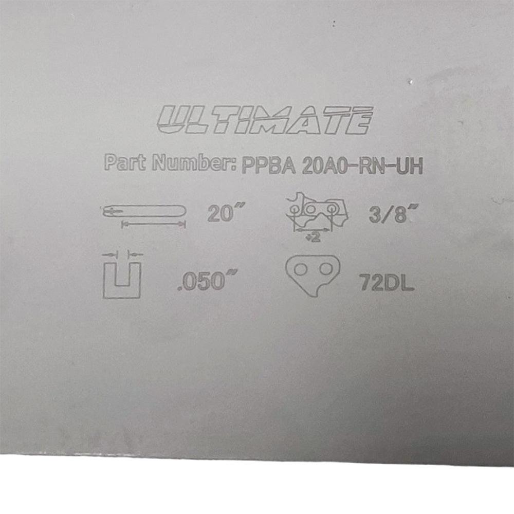 Barra guía de 20" de pieza probada, 3/8" 050" 72Dl, compatible con Husqvarna 359, 362Xp 200Rndk095 Rn Uh K095