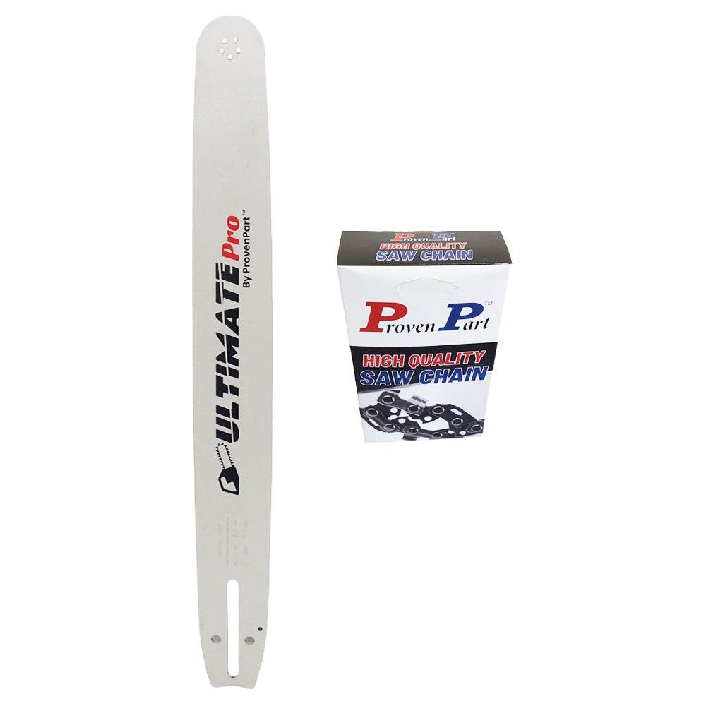 Proven Part 20" Chainsaw Bar And Full Chisel Chain Combo 3/8" .058" 72DL 208RNDD009