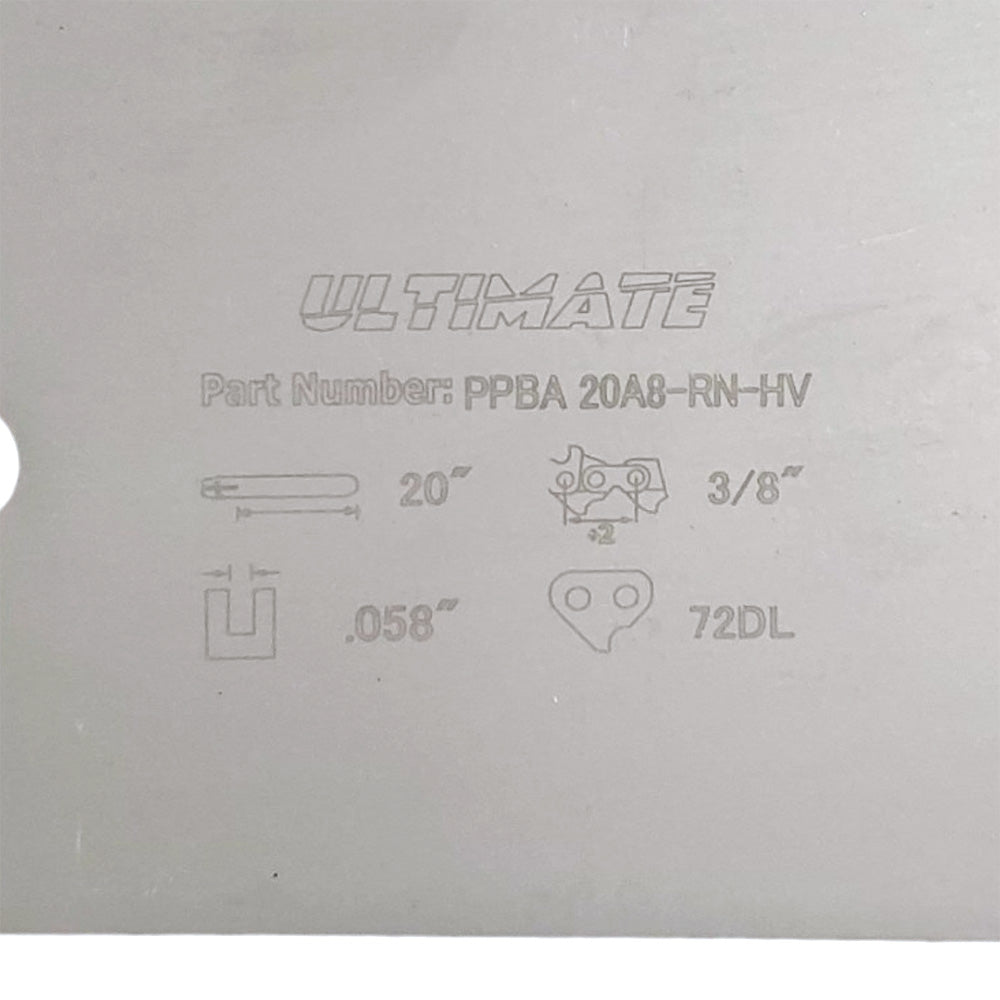 Pieza probada Barra guía de 20" 3/8" .058 72Dl 208Slhd009 208Rndd009 Rn Hv D009