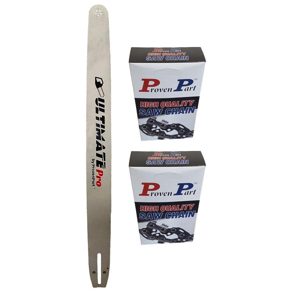 Proven Part 32" Guide Bar With 2 Chains 3/8" .063" 105DL Fits 323RNDD009 HV