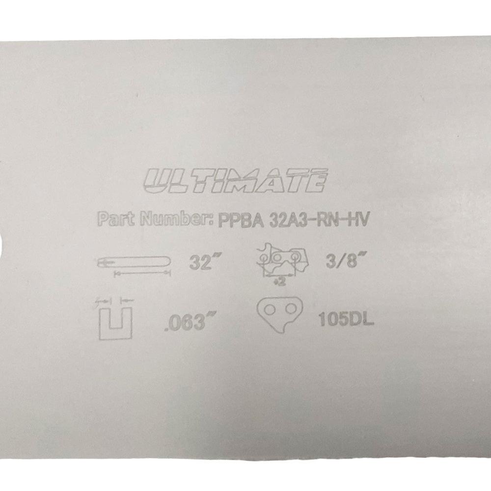 Proven Part 32" Chainsaw Guide Bar With 4 Chains 3/8" .063" 105DL Fits 3003 000 2046