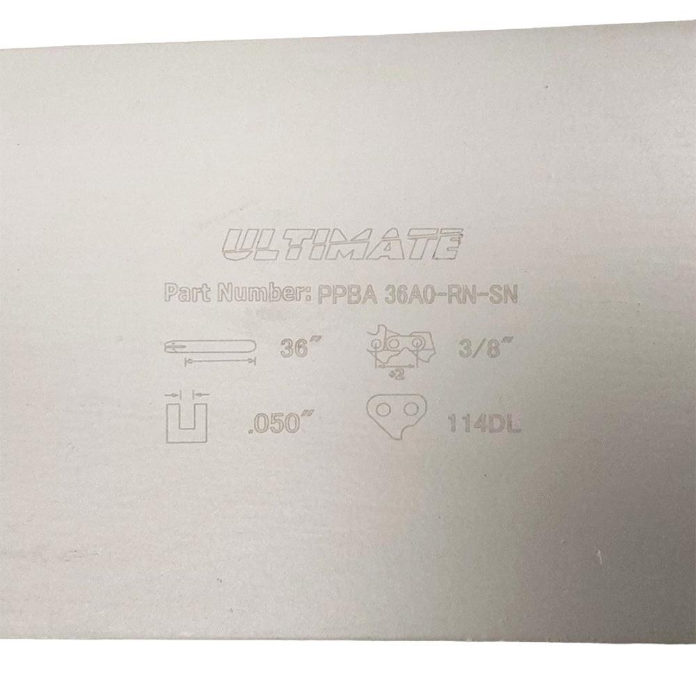 Proven Part 36" Guide Bar And 2 Pack Full Skip Chisel Chain 3/8" .050" 114DL For Stihl Fits 3003 000 8853