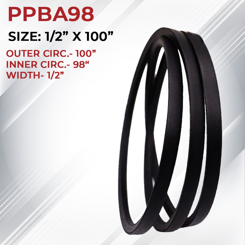 Proven Part Lawn Mower Deck V-Belt Fits MTD/Cub Cadet 754-05021 954-05021 754-0181 1/2 In. X 100 In.