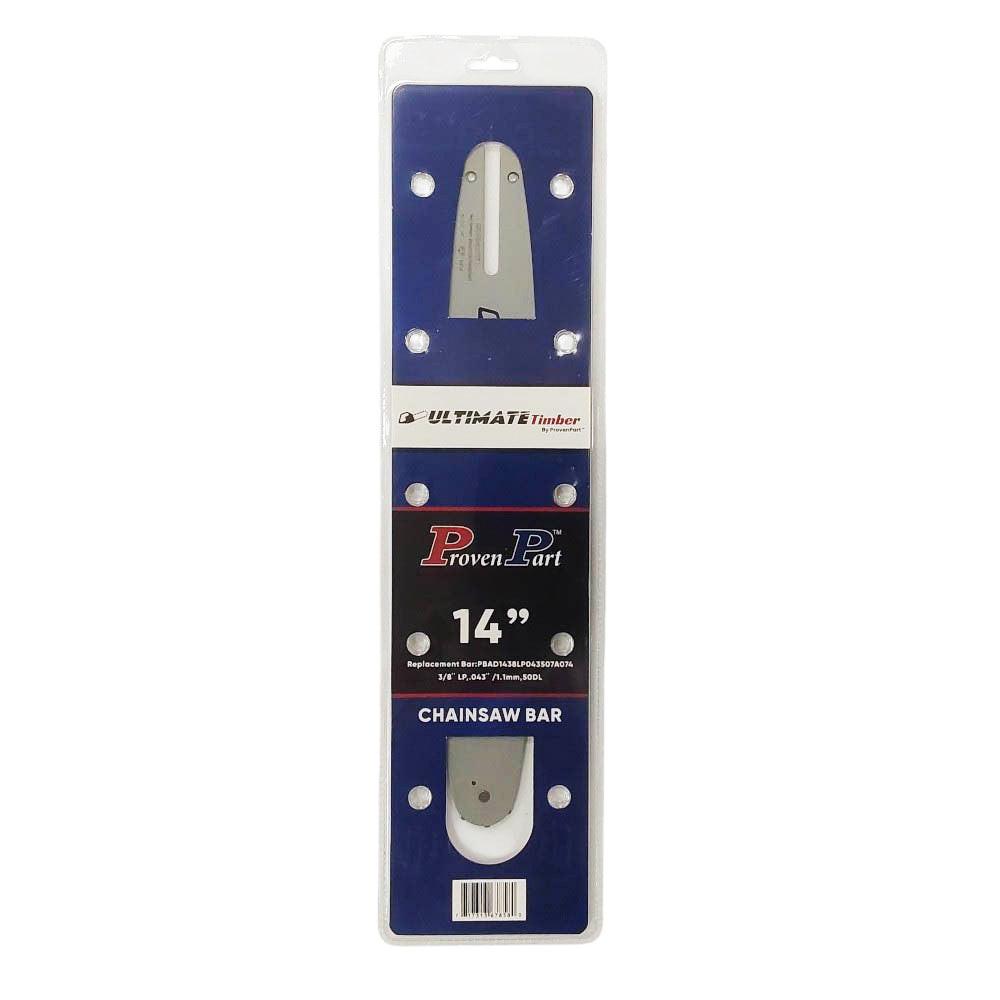 Proven Part 14In Bar and 2 Chains 3/8LP .043 50DL Fits Stihl 020Super 020T, 021, 023 023C, 30050003909