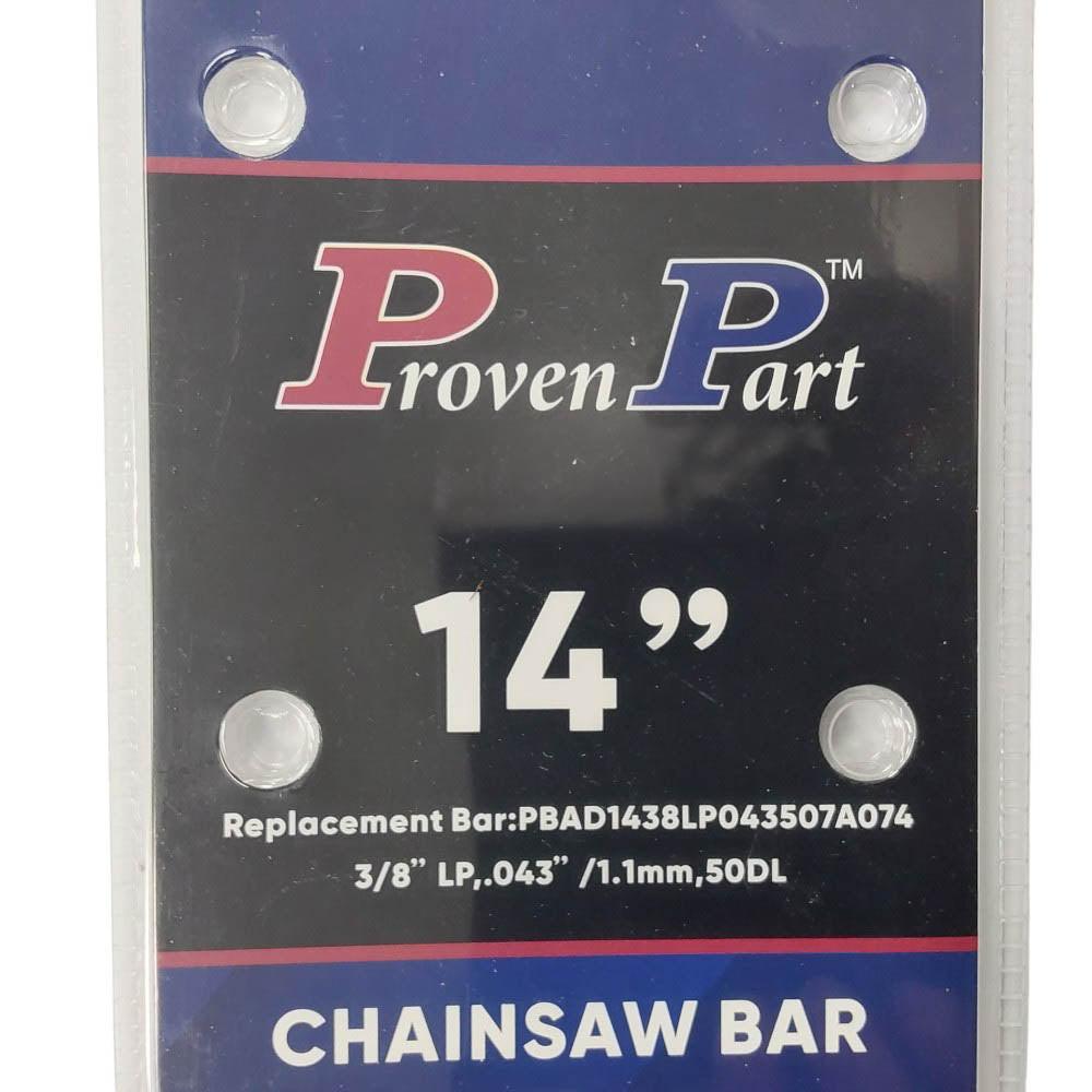 Proven Part 14In Chainsaw Bar 3/8LP .043 50DL Fits Stihl