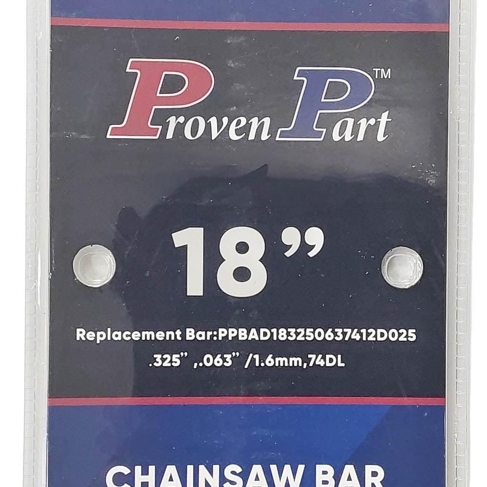 Proven Part 18In Chainsaw Bar .325 .063 74DL Fits Stihl MS 341, MS 360, MS 360 C, MS 360 Pro, MS 360  183RNBD025