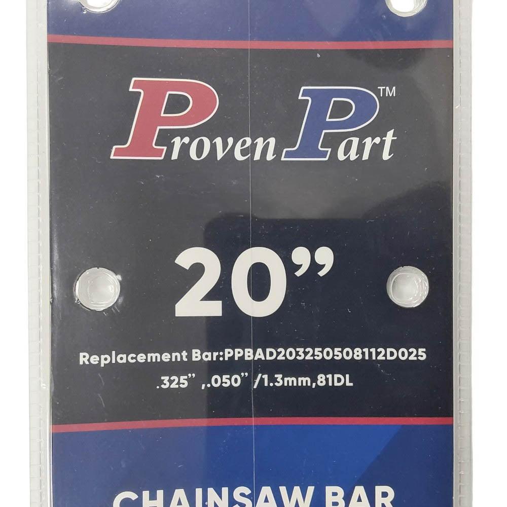 Proven Part 20In Chainsaw Bar .325 .050 81DL Fits Stihl MS261, MS271, MS291, MS362 And MS391 30030083321