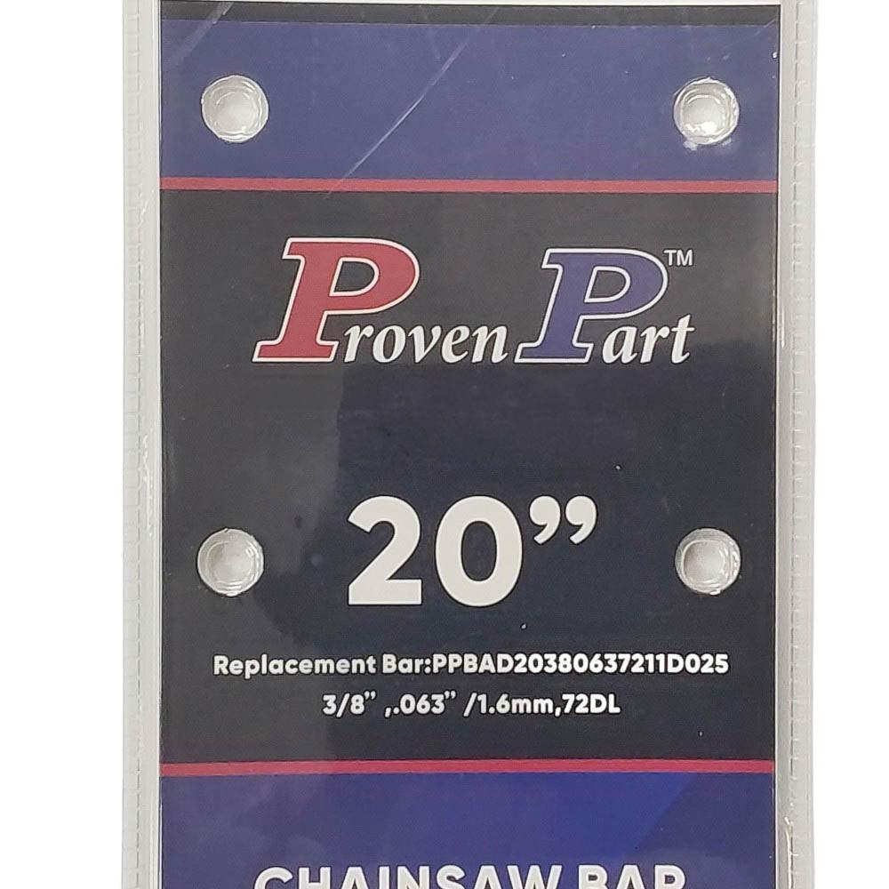 Proven Part 20In Chainsaw Bar 3/8 .063 72DL For Stihl 026, 026 PRO, 026P, 034 3003 001 9421, 203VXLHD025