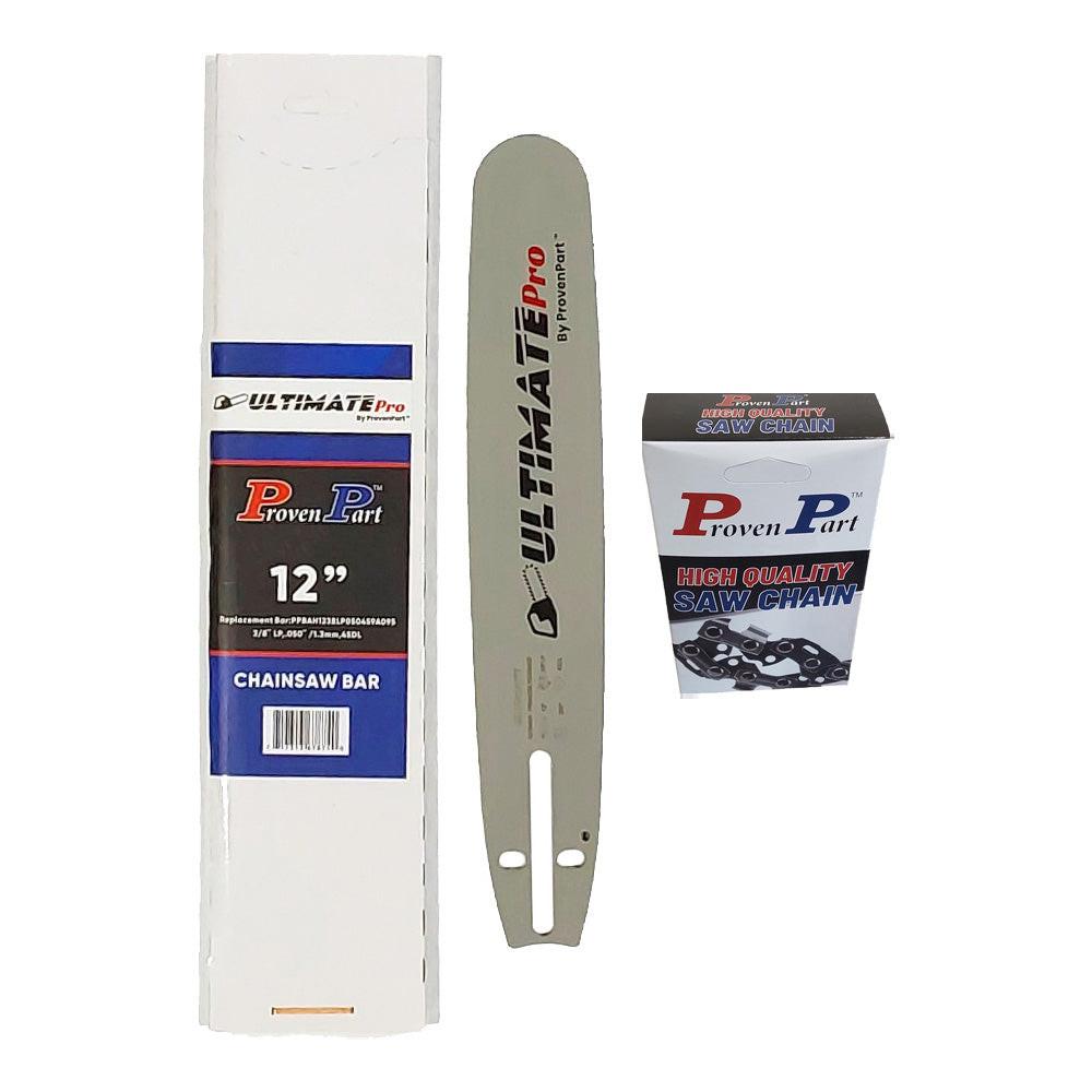 Proven Part 12In Bar and 1 Chain 3/8LP .050 45DL Fits Jonesered CS 2135, CS 2139T, CS 2234, CS 2236T 120SXEA095