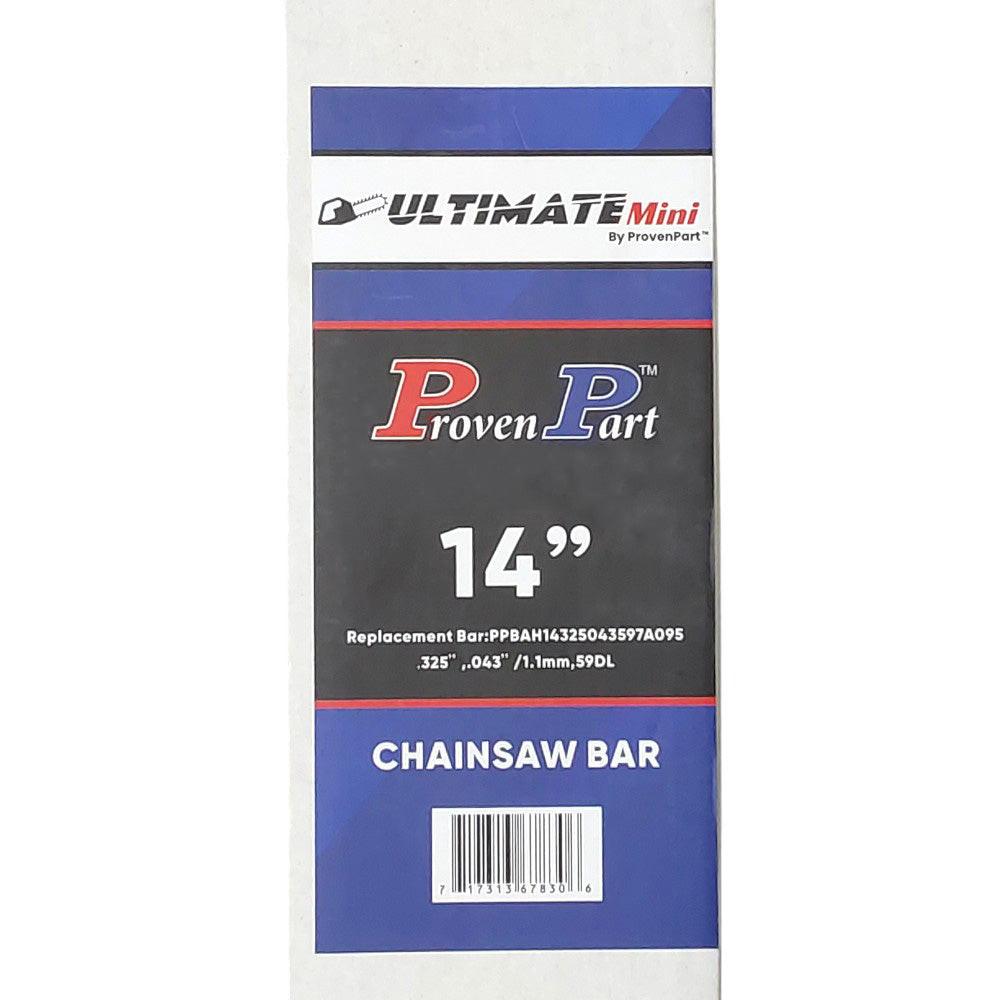 Proven Part 14In Bar and 2 Chains .325 .043 59DL Fits Husqvarna  T435, T535i, T535i XP,  540i XP 596553659