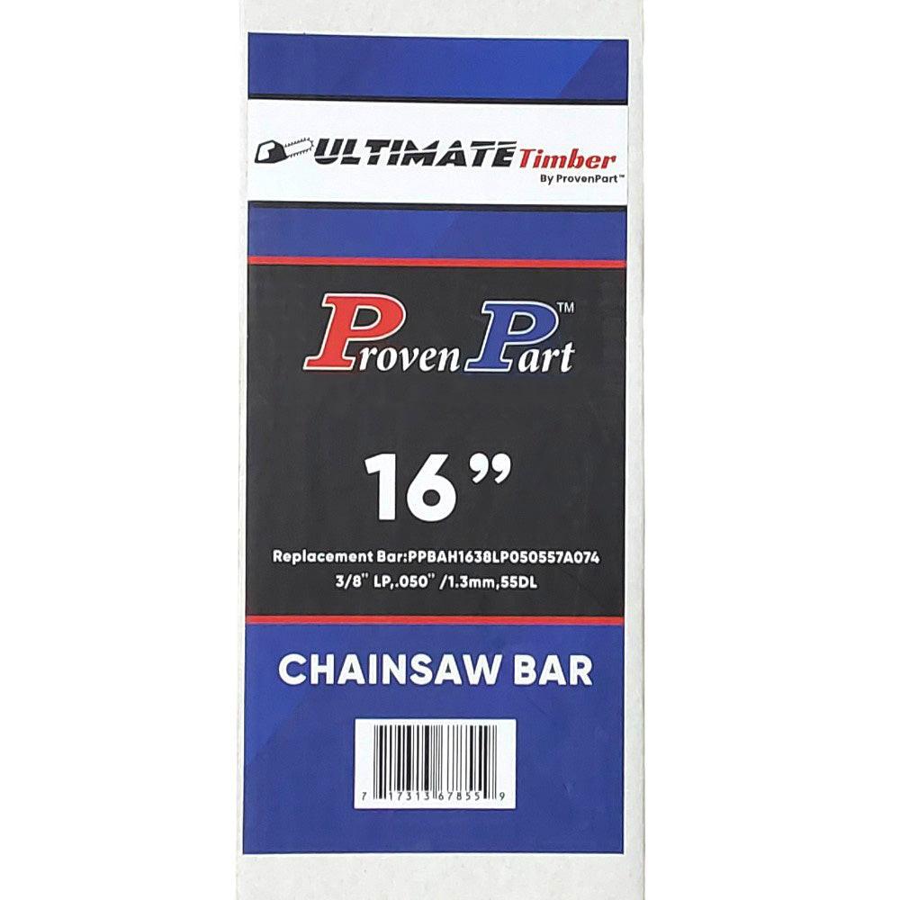 Proven Part 16In Bar and 1 Chain 3/8LP .050 55DL Fits Oleo Mac 240, 241, 244, 935, E160F(114E/116E) 160SDEA074