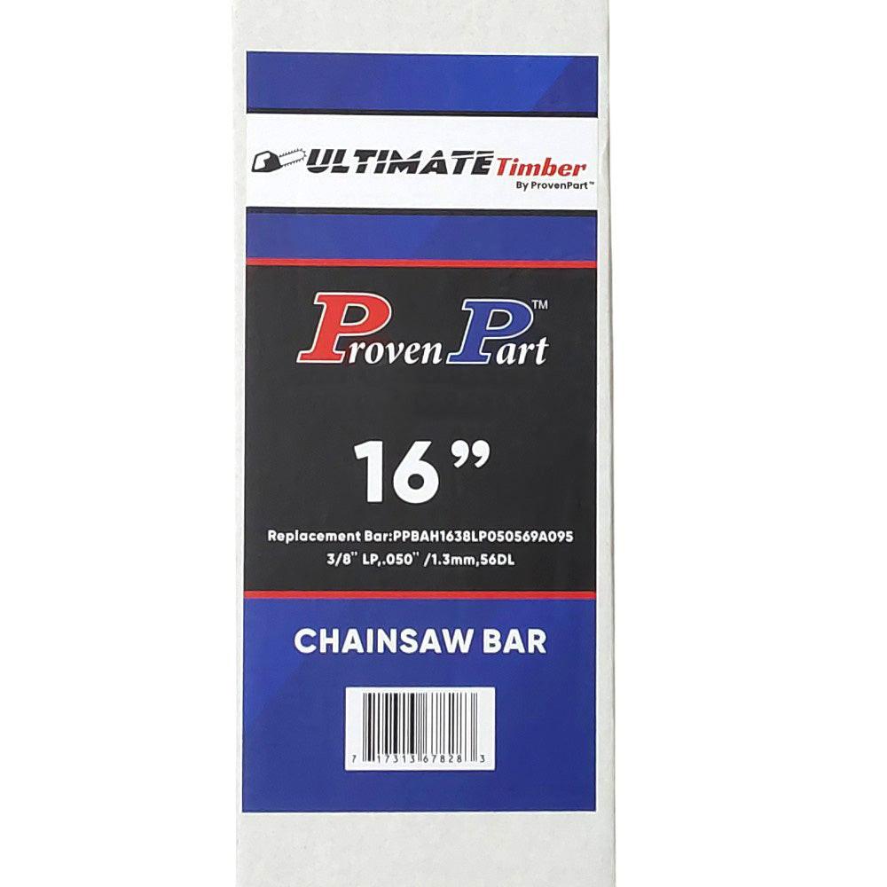 Proven Part 16In Bar and 2 Chains 3/8LP .050 56DL For Remington RM4216 160SXEA095, 160SDEA095