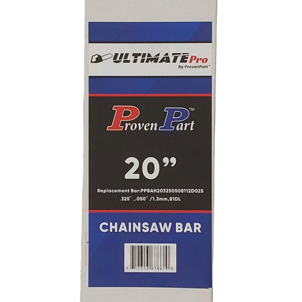 Proven Part 20In Chainsaw Bar .325 .050 81DL For Stihl MS260, 261, 270, 271, 280, 290, 311, 360 36390050081, 36890050081, 36950050081