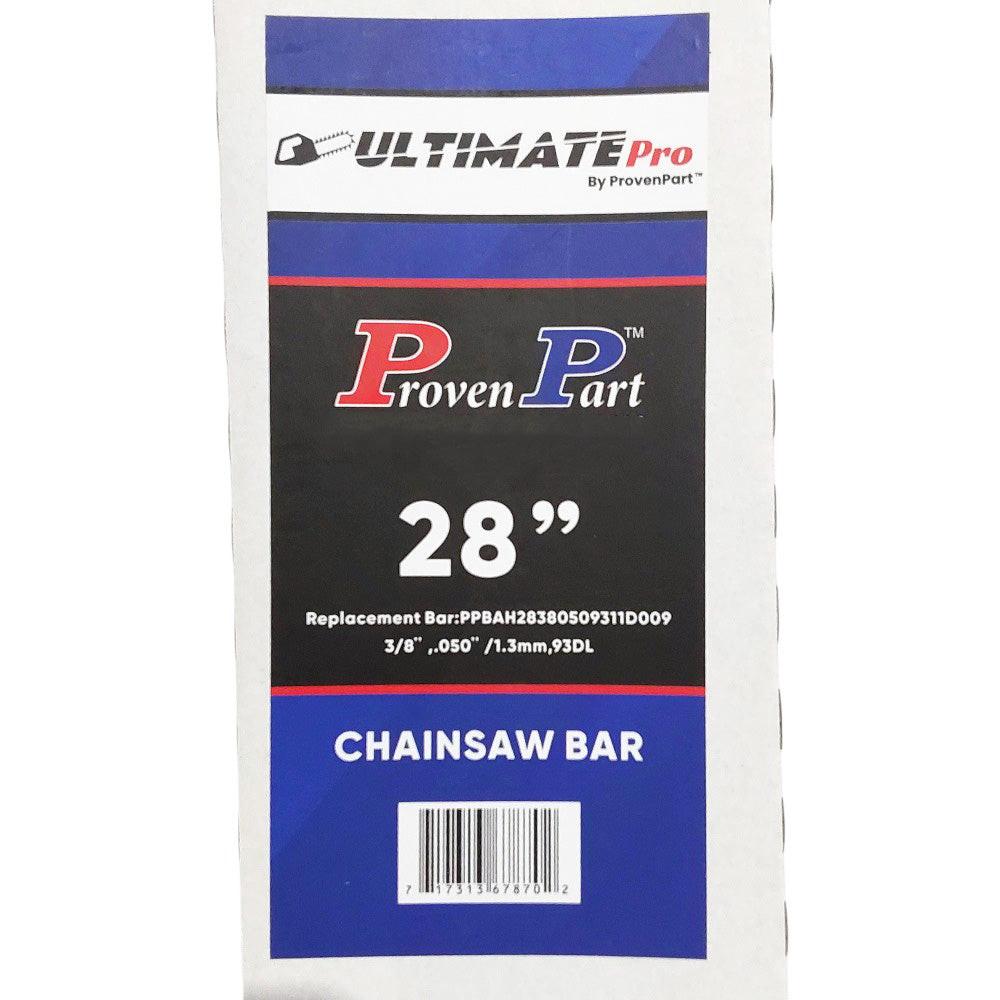 Proven Part 28In Chainsaw Bar 3/8 .050 93DL Fits Husqvarna 480, 562XP, 562XPG, 565, 565 XP 608000051, HT-380-93