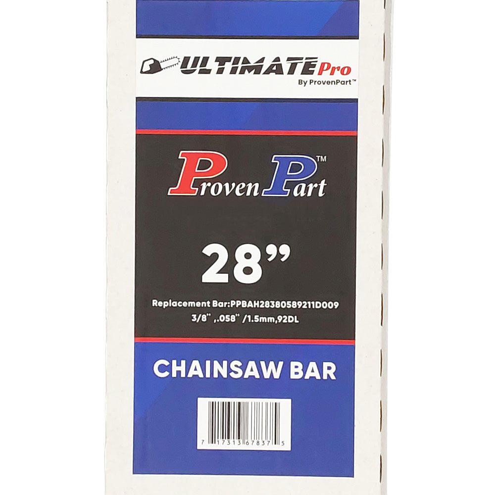 Proven Part 28In Bar and 2 Chains 3/8 .058 92DL For Efco 181, MT 7200, MT 8200 280RNDD009