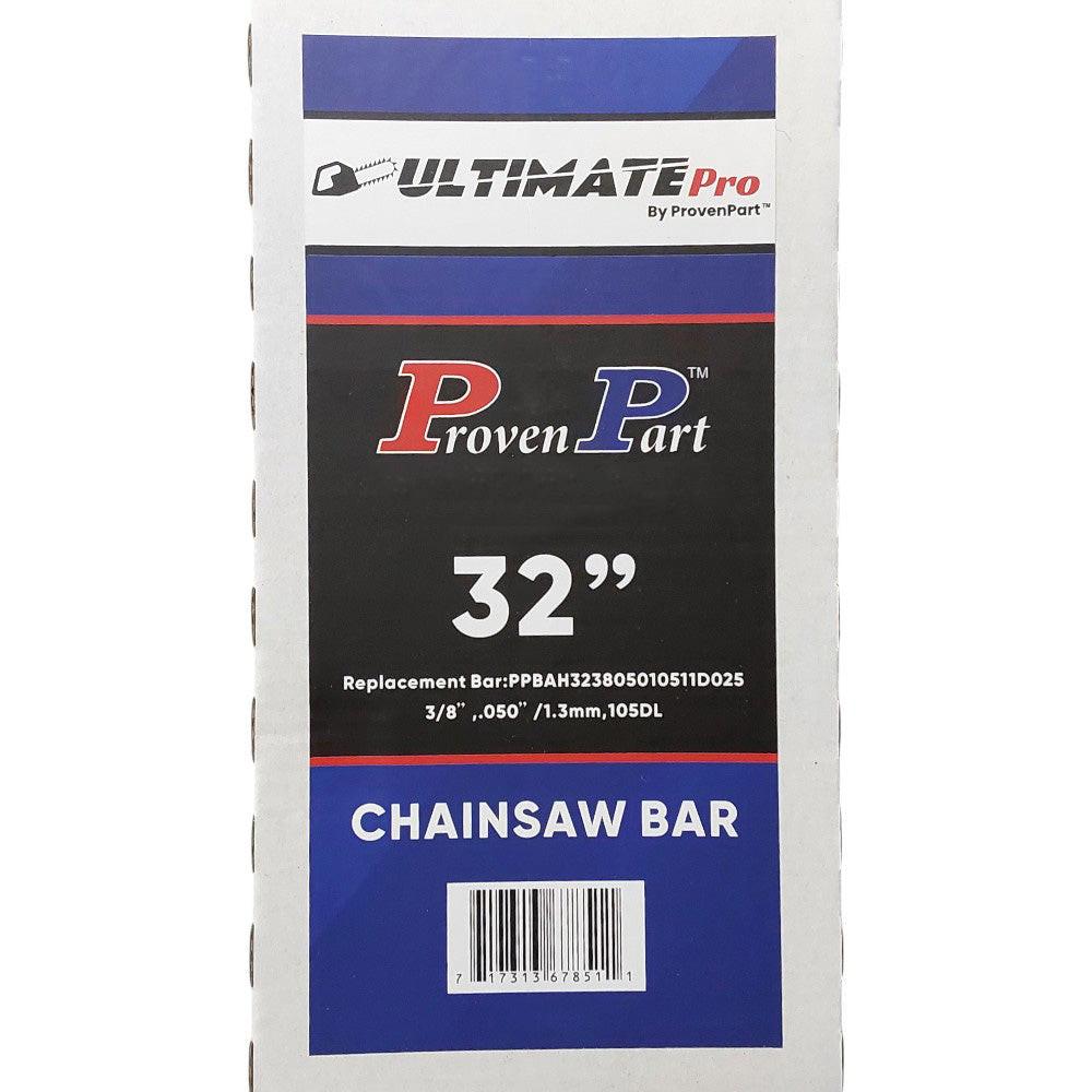 Proven Part 32In Bar and 2 Chains 3/8 .050 105DL For Stihl  MS 462, MS 500i, MS 650, MS 652 3003‑000‑8846, 320RNDD025