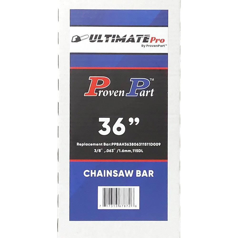 Proven Part 36In Bar and 1 Chain 3/8 .063 115DL For Husqvarna  260, 266, 268, 272, 272 XP, 281, 285 363RNDD009, 608000059, HT-383-115 (Copy)