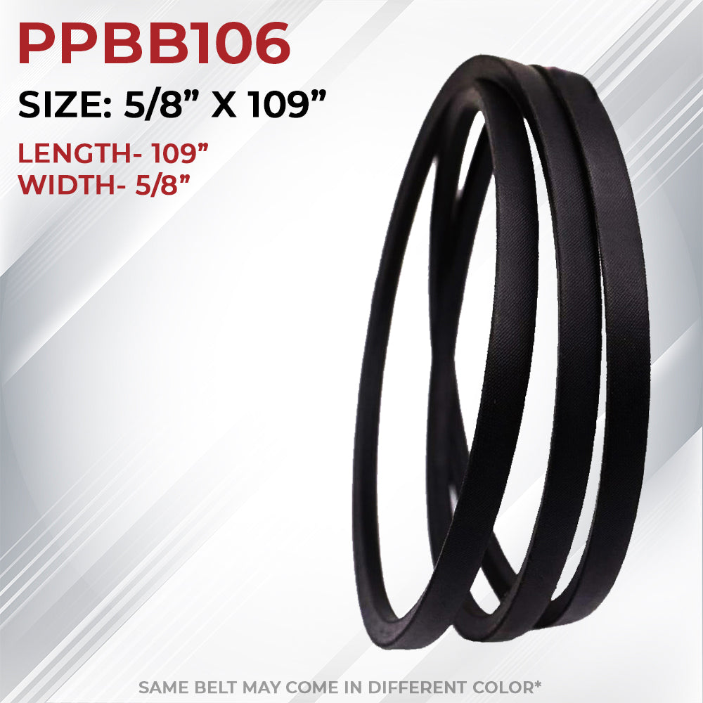 Proven Part Belt 5/8" X 109" For MTD Fits 954-3043, 582, 682, 782