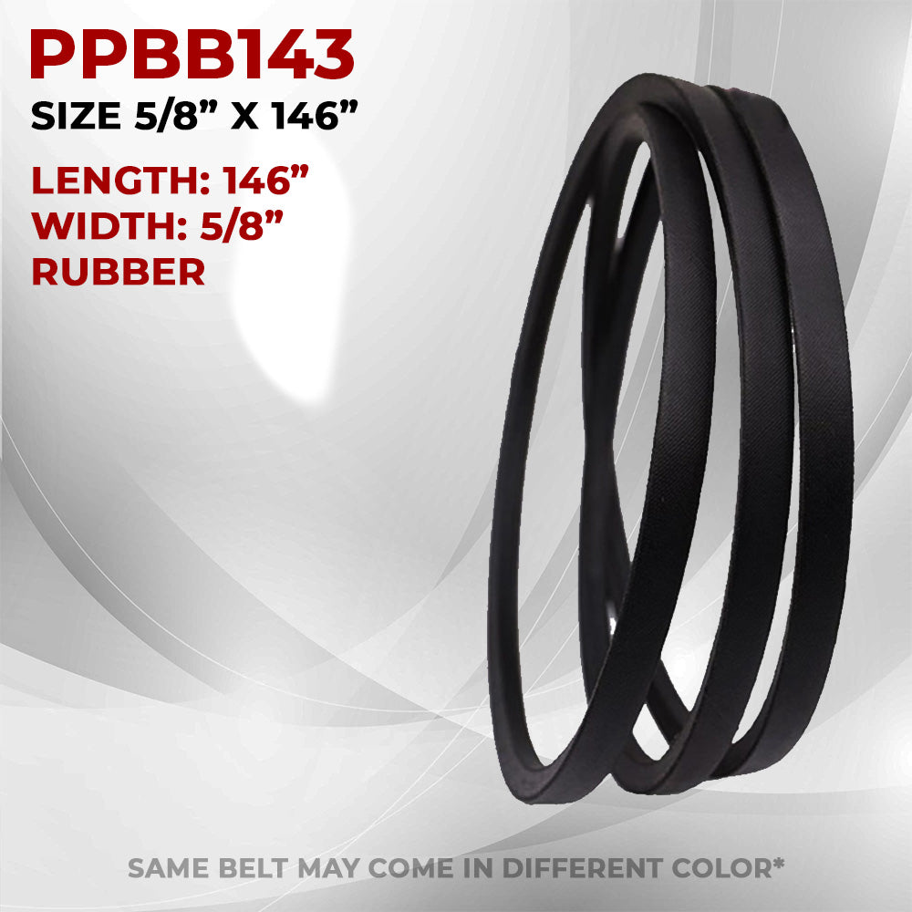Proven Part Lawn Mower Deck Belt Fits Exmark 1-633127 633127 706087 Scag 484197 5/8 In. X 146 In. - Proven Part