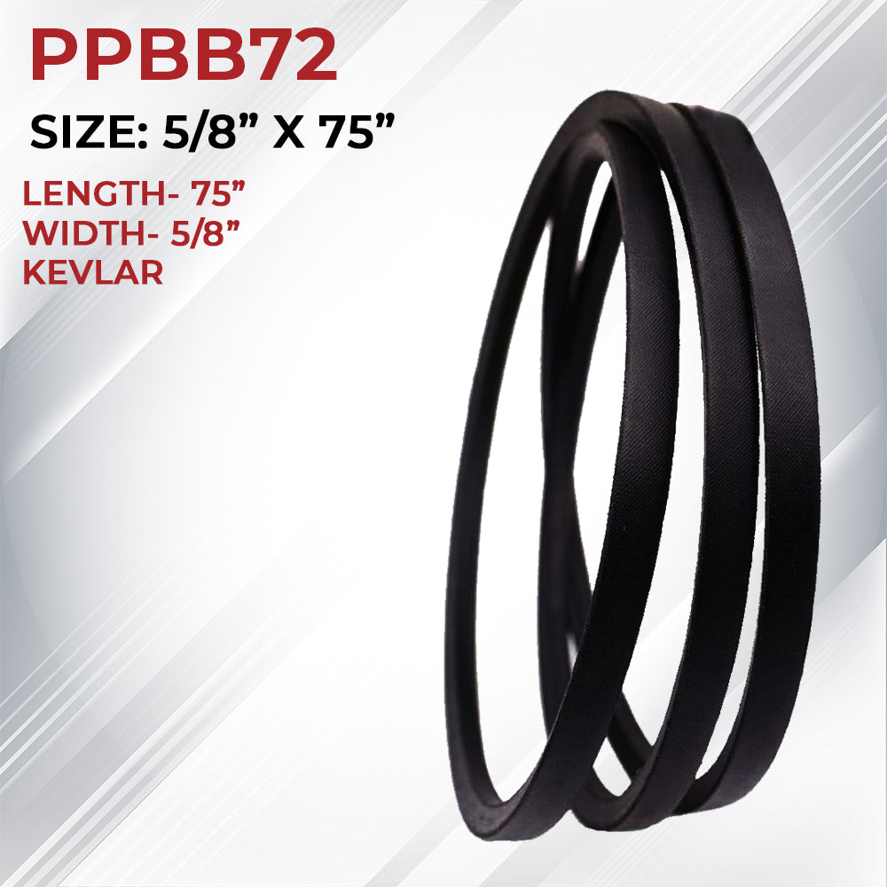 Proven Part 5/8" X 75" Industrial Belt For Noma 58170 Fits Snapper 7028619