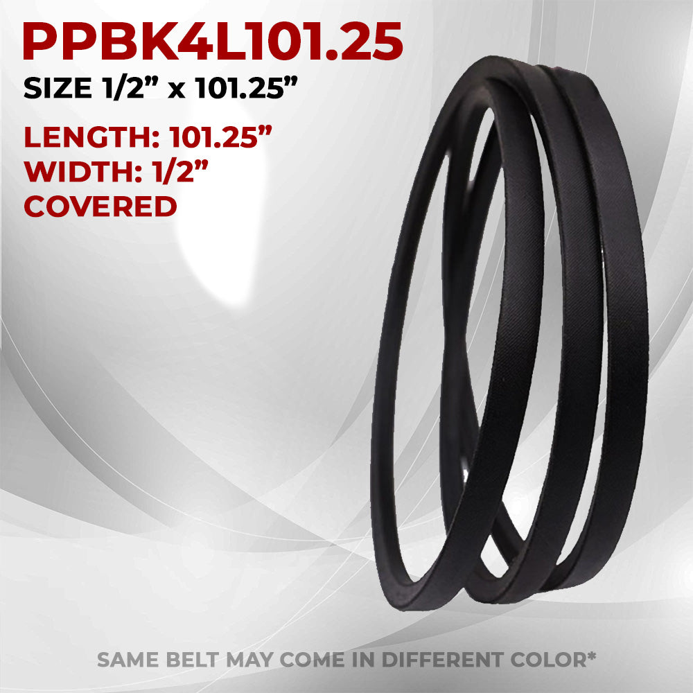 Proven Part Covered Belt 1/2" X 101.25" Fits Exmark 1-603576, 603576, Fits 841010 - Proven Part