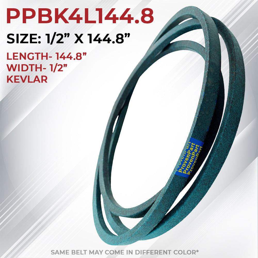 Proven Part Covered Mower Belt 1/2"X144.8" Fits John Deere M174994, X330, X350, X354, X370 (42A Deck)