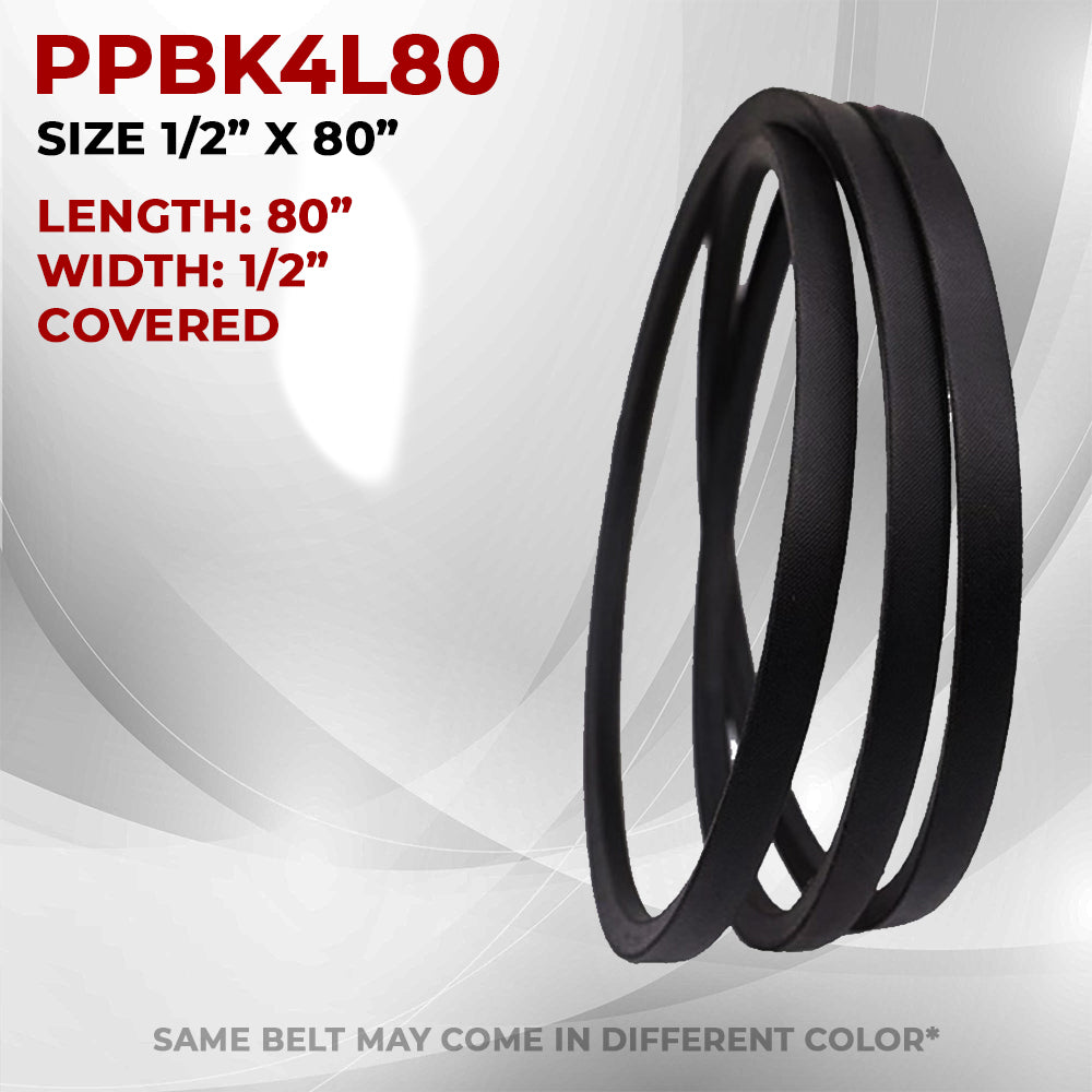 Proven Part Belt 1/2 X 80 Fits Cub Cadet John Deere 954-3037 M44272 M47766 M73223