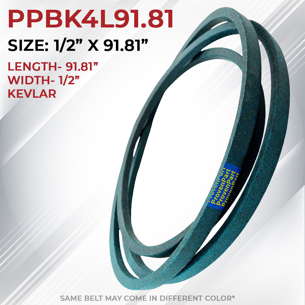 Proven Part Drive Belt 1/2" In X 91.81" Fits John Deere GX22036, GX20241