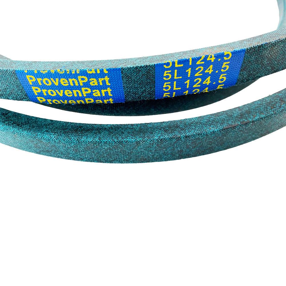 Correa de cortacésped de pieza probada (5/8"X124.5") compatible con Jd M138692 F620 F680 F687 fabricada con cubierta