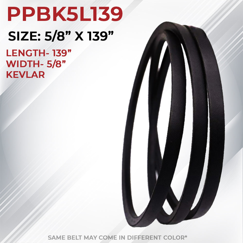 Proven Part Belt 5/8 X 139 Fits Cub Cadet Troy Bilt Craftsman 754-05025 954-05025