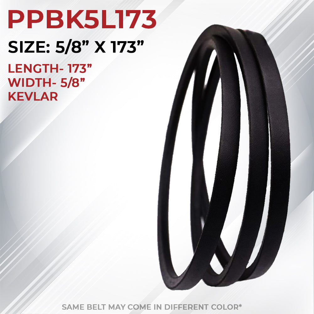 Deck Belt 5/8 In X 173" For Ferris 61" Deck