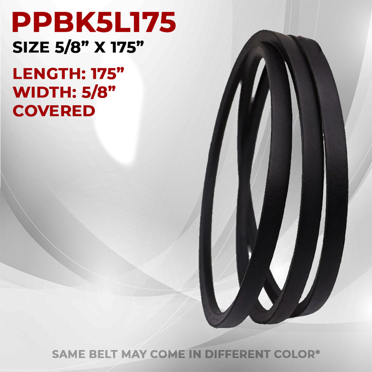 Proven Part Covered Deck Belt 5/8" x 175" Fits Toro 115-7407, 72902TE, 72904, 72952