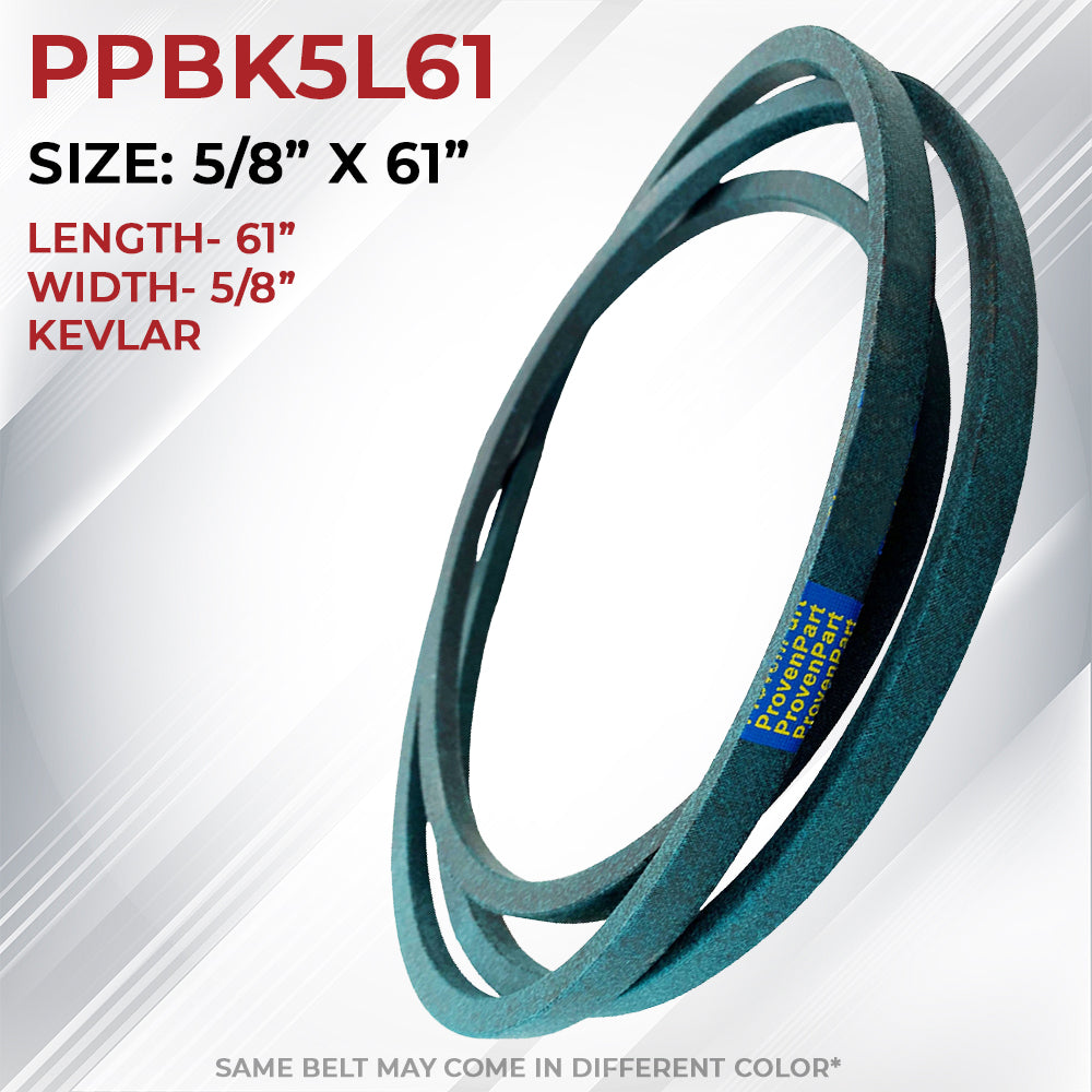 Proven Part Mower Tractor Covered Drive Belt 5/8 X 61 Fits MTD 754-0115 954-0203 5L610