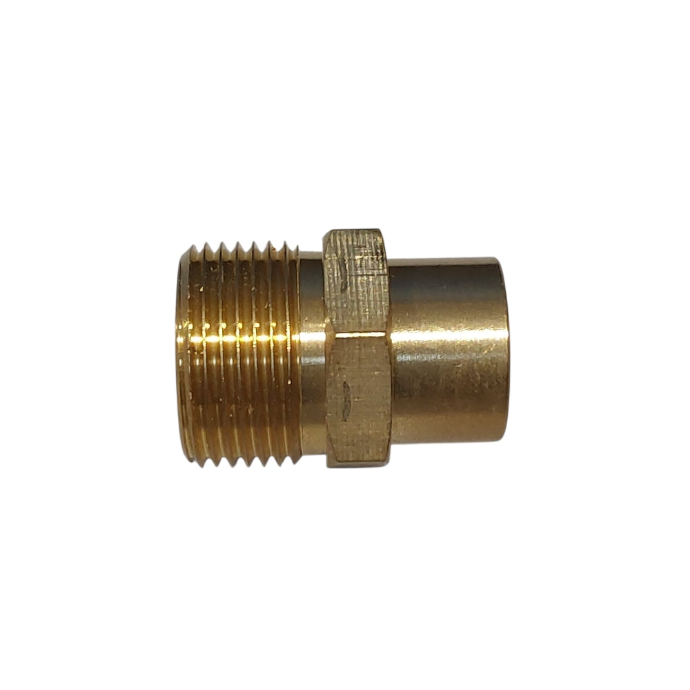 Pieza probada, conector de desconexión tipo tornillo, 1/4 macho, M22, macho, latón