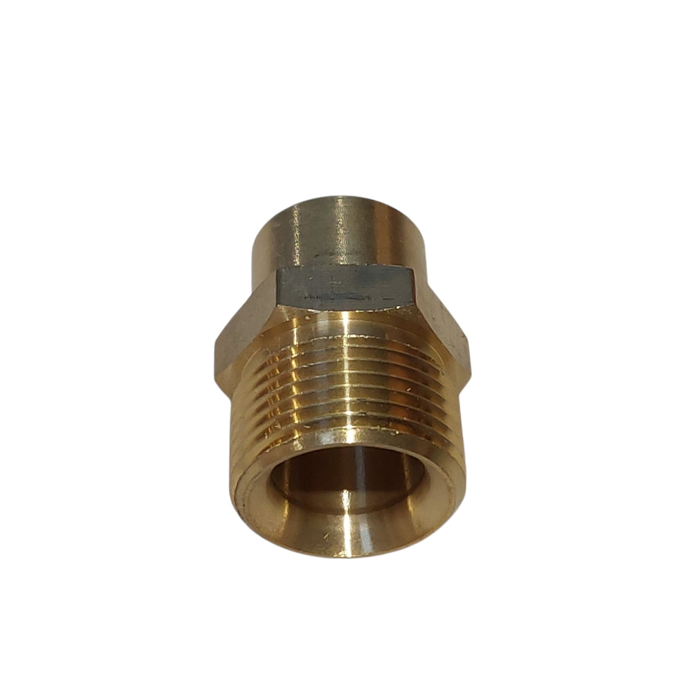 Pieza probada, conector de desconexión tipo tornillo, 1/4 macho, M22, macho, latón