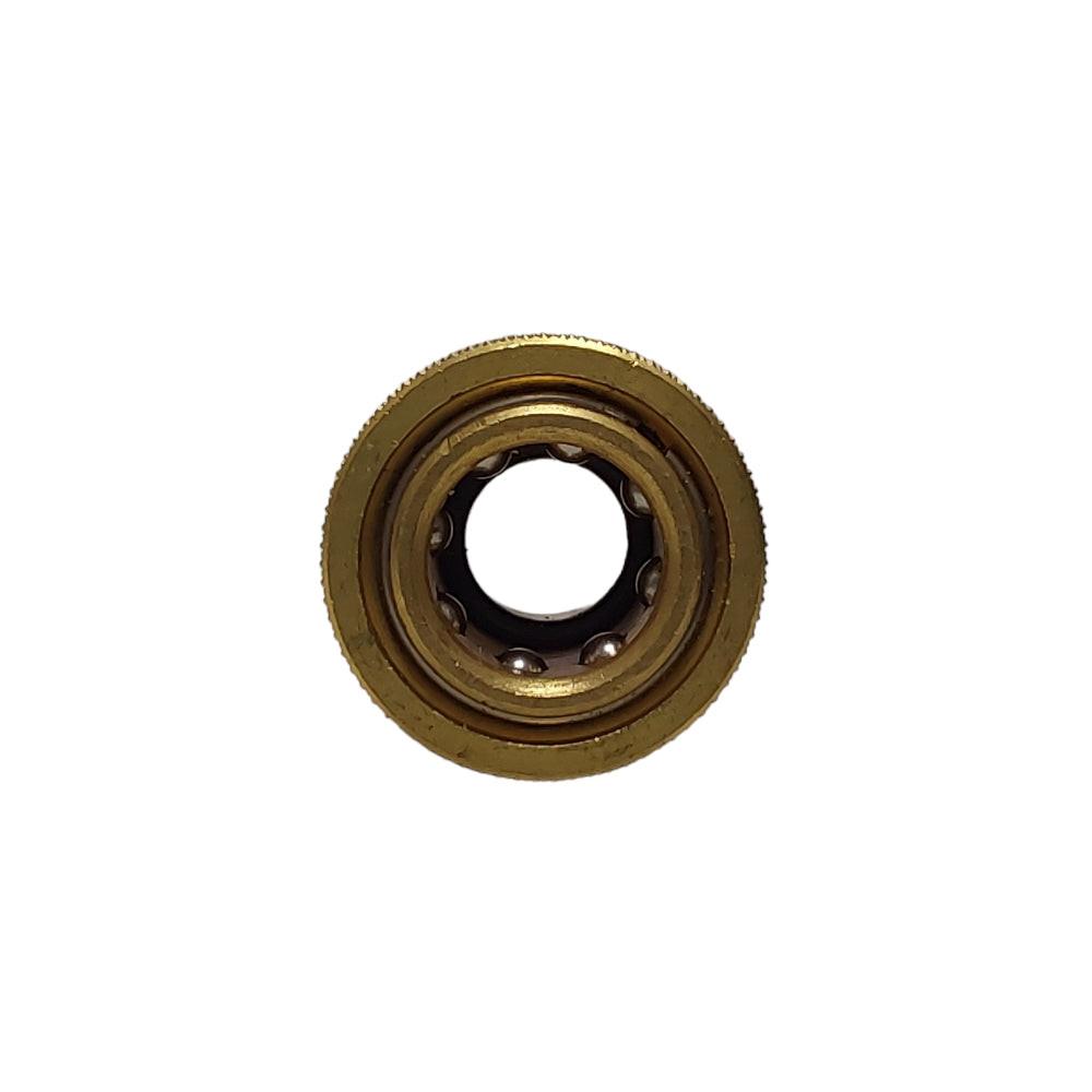 Pieza probada, conector de desconexión tipo tornillo, 3/8 hembra, M22, latón