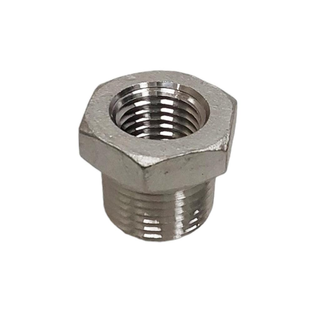 Proven Part 3/8" Male Npt To 1/4" Female Npt Hex Reducing Bushing Stainless Steel 304