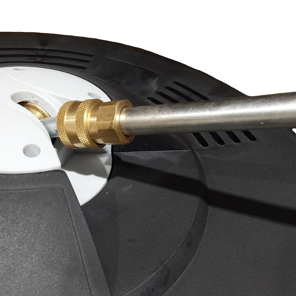 Proven Part 15" Floor Scrubber, Hose M22 X M22 1/4 Inch X 25', Pro-Gun Kit & Quick Connect, 1/4" Quick Connect Pivoting Coupler, Nozzle Kit, Foam Lance