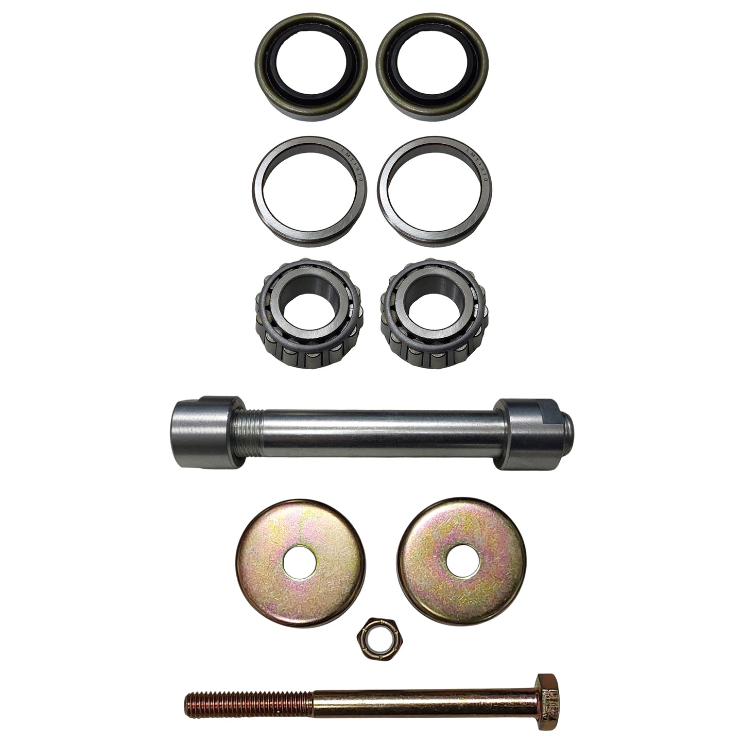 Proven Part  Wheel Bearing Kit Bearing, Sleeve and Axle Bolt For Toro 11x4-5 No Flat Wheels 126-5359 103-3157
