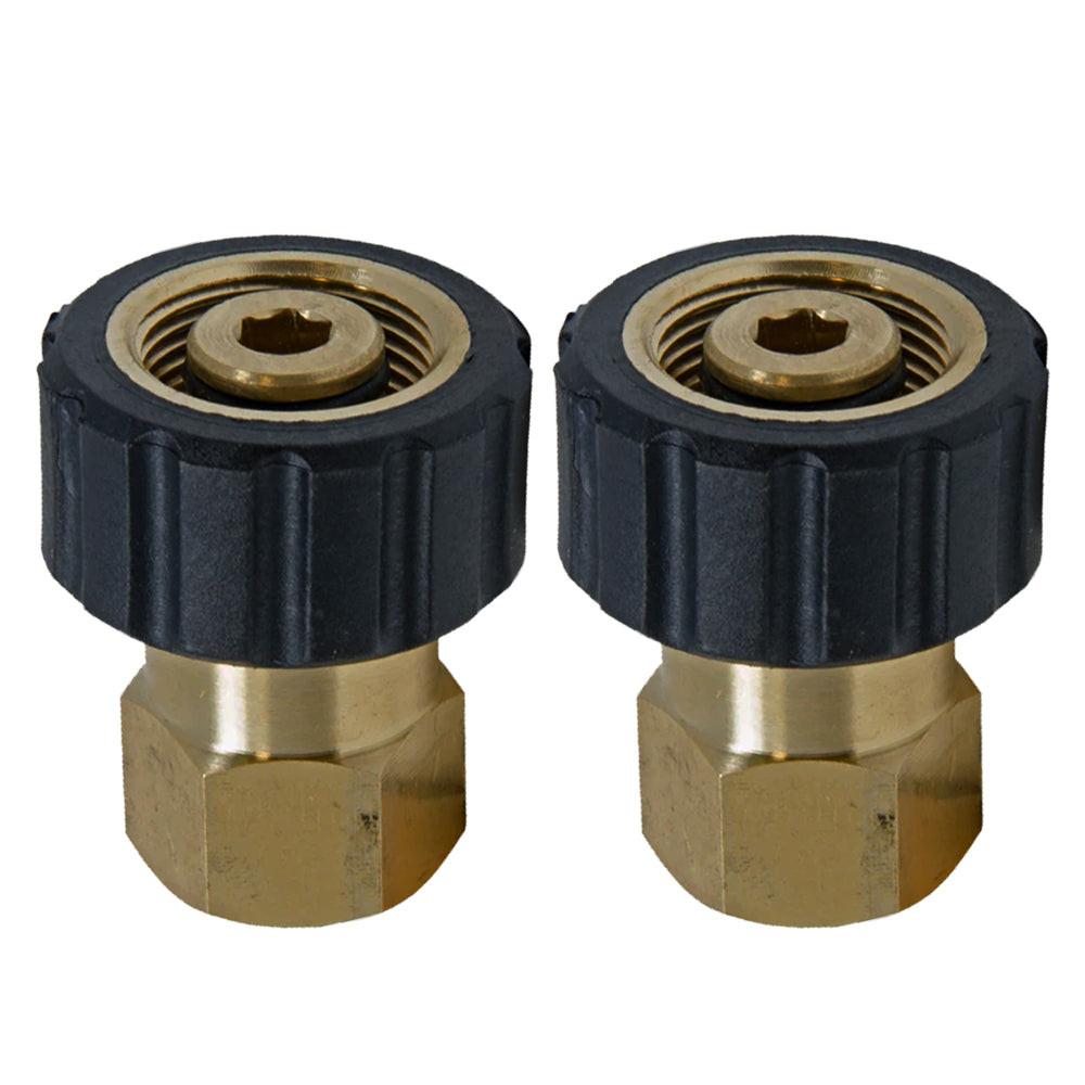 Proven Part 2 Screw-Type Q/C Fittings 1/4 Female M22 Female Brass
