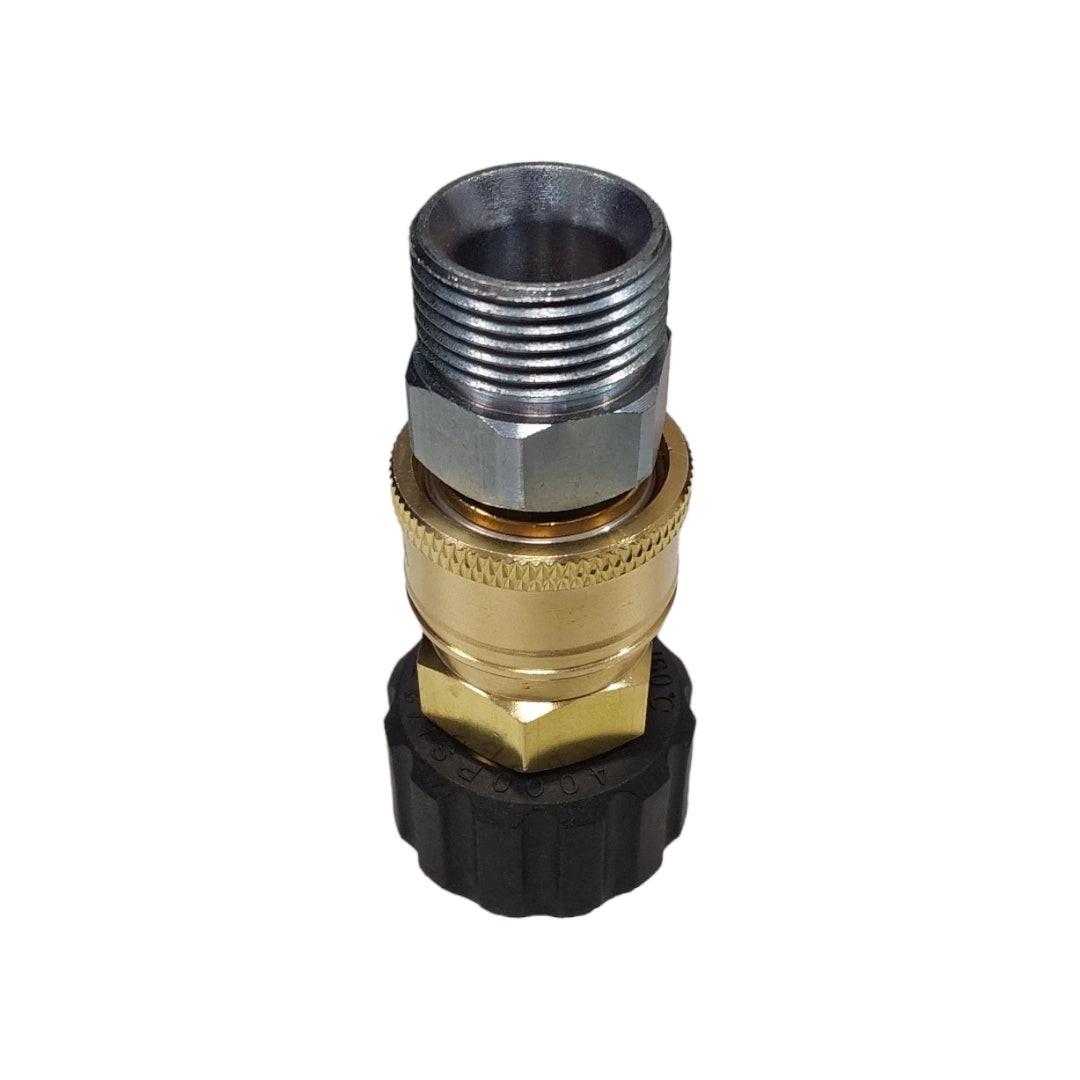 Proven Part M22 FPTX 3/8" Quick Connect Coupler Adaptor, Quick Connect Coupler Plug 3/8" Steel Plug X M22 Male Threads
