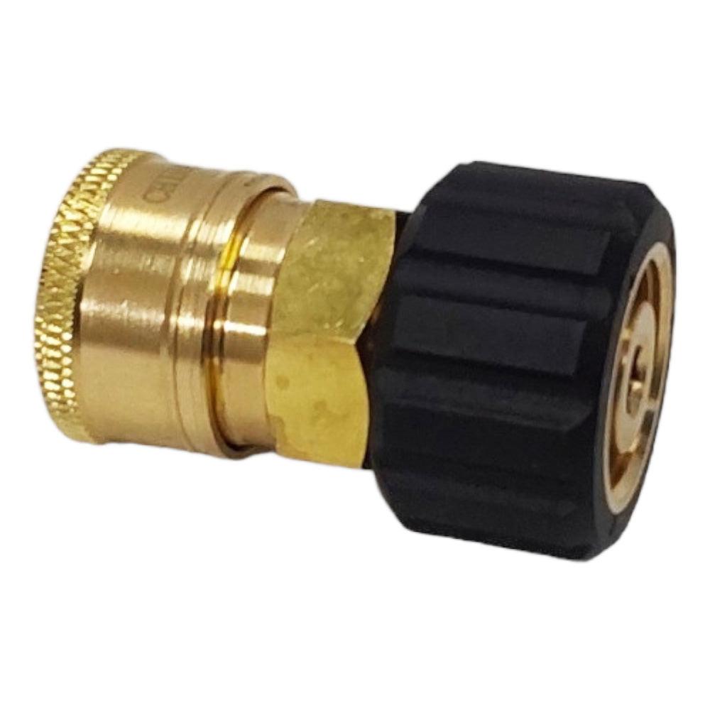 Proven Part M22 FPTX 3/8" Quick Connect Coupler Adaptor, Quick Connect Coupler Plug 3/8" Steel Plug X M22 Male Threads
