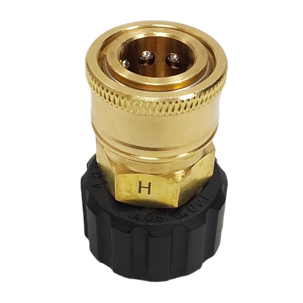 Proven Part M22 FPT X 3/8" Quick Connect Coupler Adaptor For Pressure and Power Washers and Quick Connect Coupler Plug 3/8" Steel Plug X M22 Male Threads