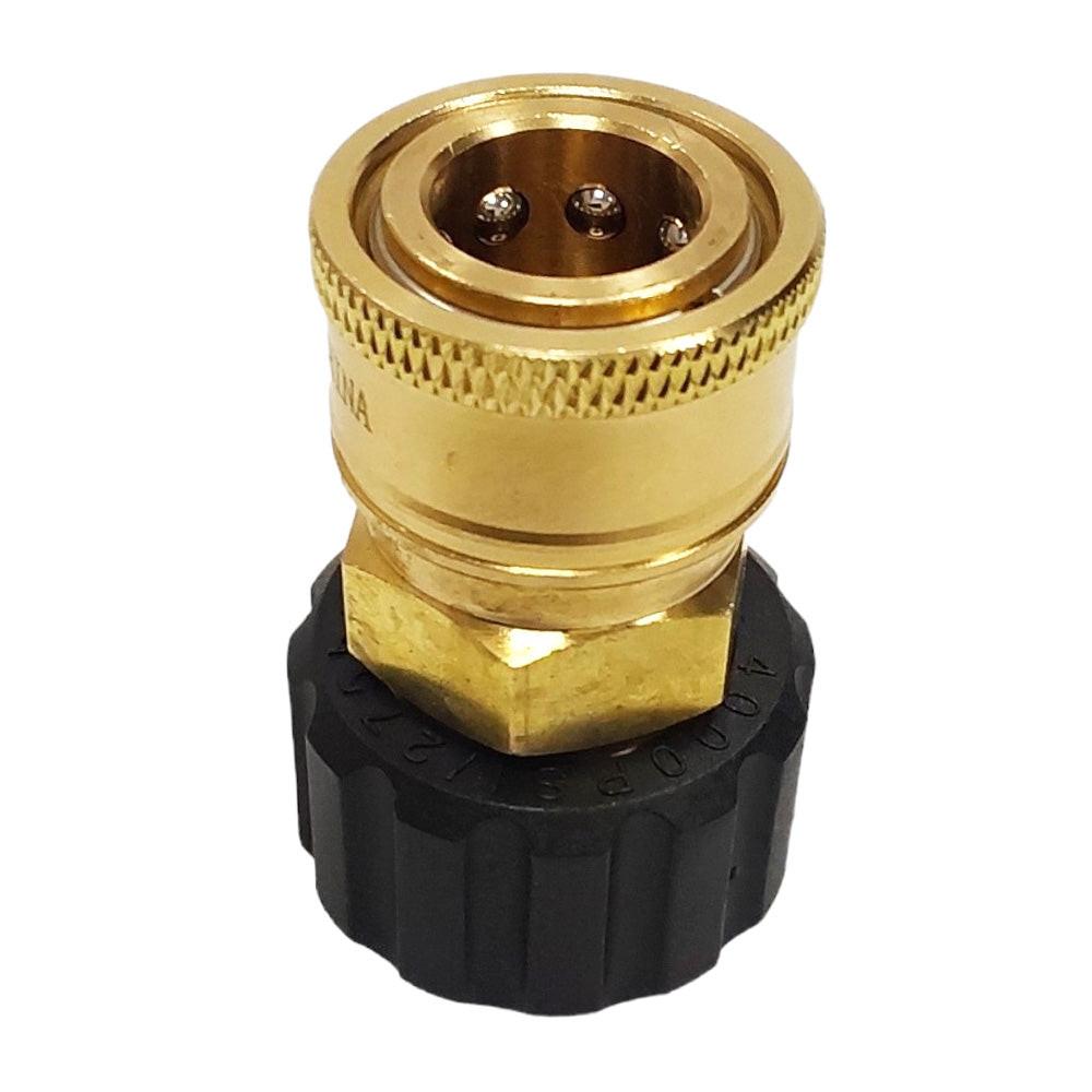 Proven Part M22 FPTX 3/8" Quick Connect Coupler Adaptor, Quick Connect Coupler Plug 3/8" Steel Plug X M22 Male Threads