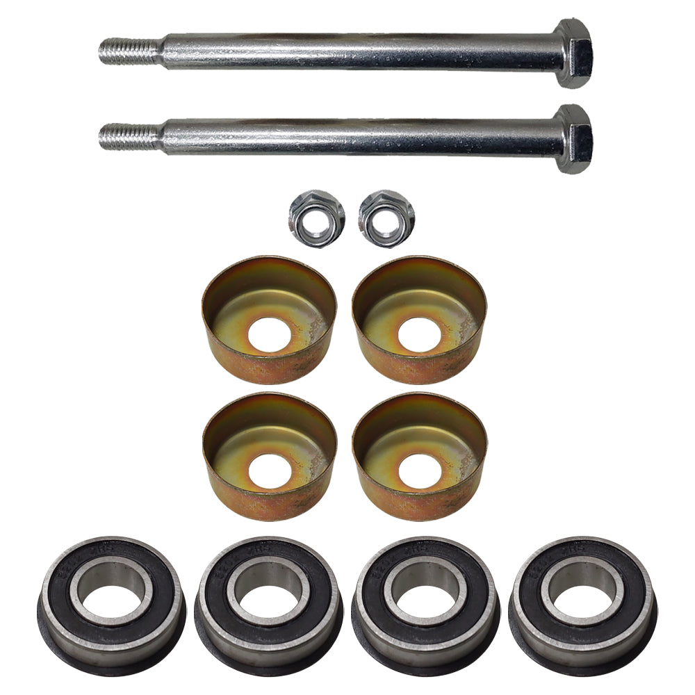 Proven Part 4 Wheel Bearings 2 Axles With Nuts 4 Wheel Bearing CoversFit UC29332 14M7401 M159927 M147544